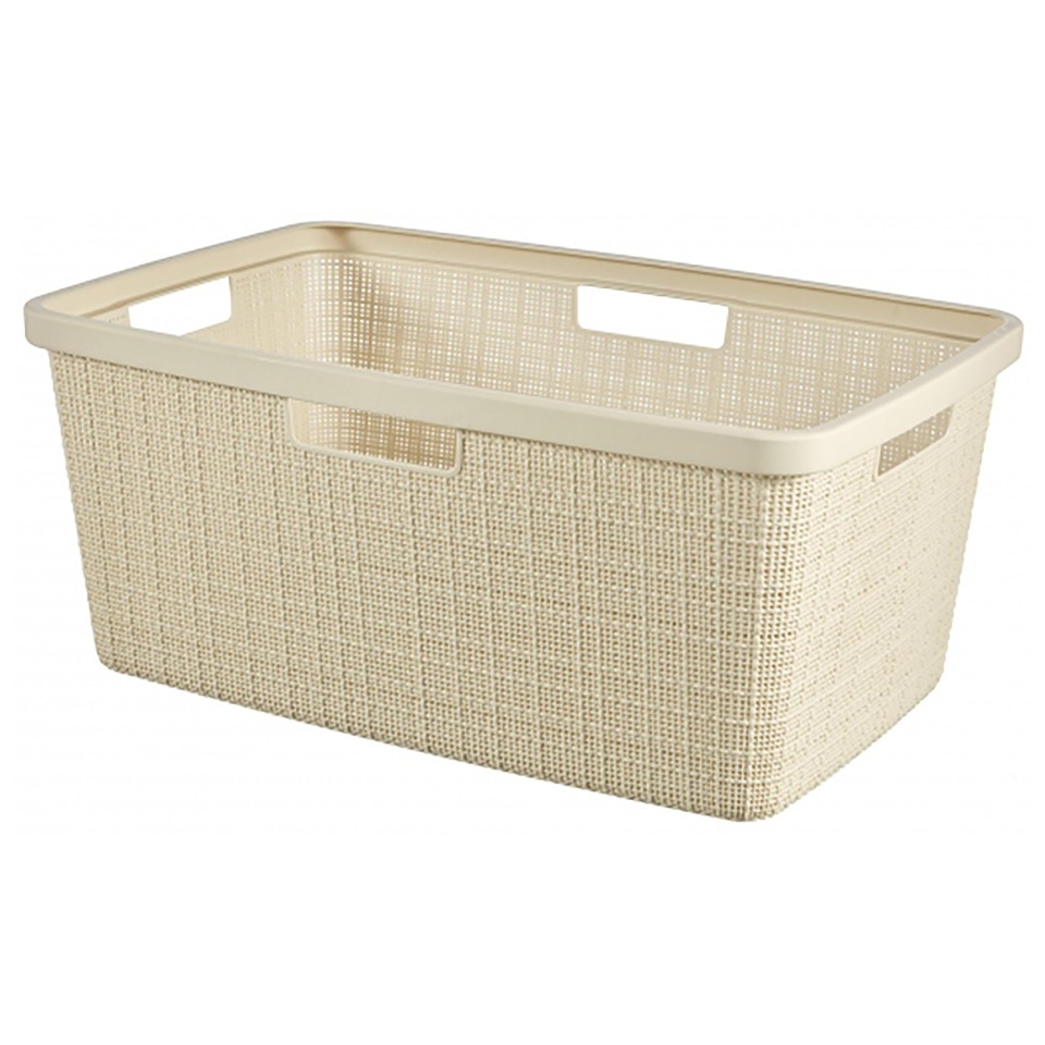 Baúl Para Ropa CURVER Softex 45L - Azul, 59x39x27 Cm, 70% Material Reciclado, Diseño Elegante Y Transpirable