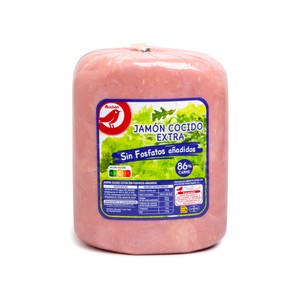 Auchan Jamón Cocido Extra sin Fosfato Producto Alcampo - Loncha Fina 1 Mm 127.5 G