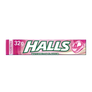 HALLS Caramelos de sandía sin azúcar 32 g.