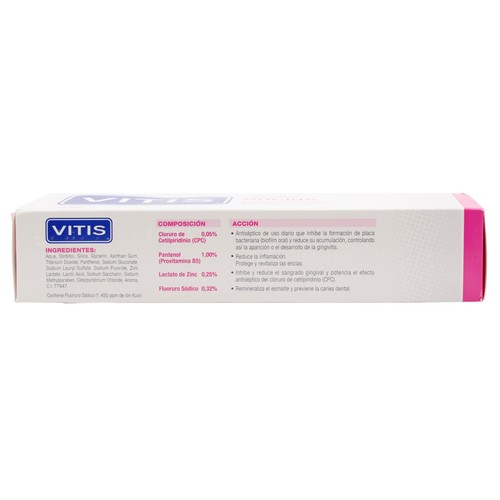 VITIS Dentífrico con fluor para el cuidado de las encías VITIS Encías 75 ml.