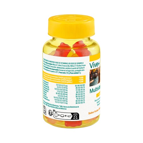VIVE+ Gummies multivitaminas 60 uds.