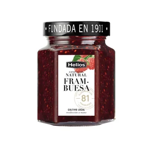 HELIOS Confitura natural de frambuesa 330 g.