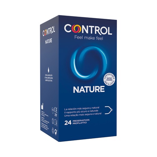 Preservativo lubricados con perfecta adaptabilidad CONTROL Nature 24 uds.