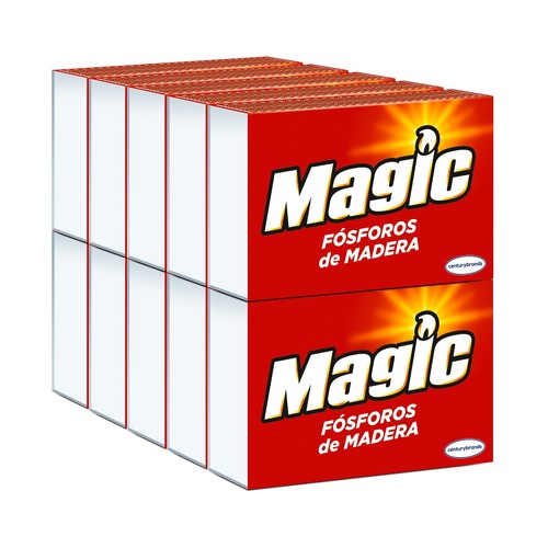 MAGIC Cerillas fósforos pequeños pack 10 cajas.