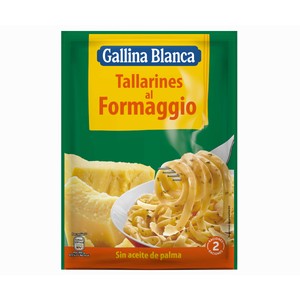 Tallarines a la parmesana sobre de 143 g.