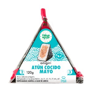 Onigiri de atún cocido y mayonesa 120 g.