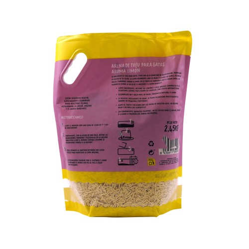 COCOSI Arena para gato vegetal tofu con aroma a limón 6L