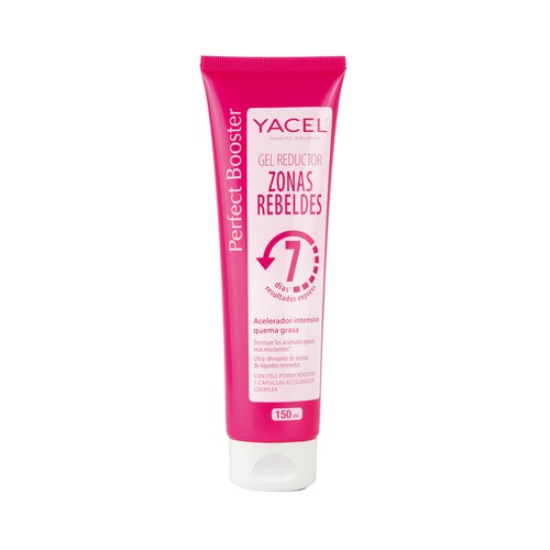 YACEL Gel reductor, acelerador intensivo quema grasa, zonas rebeldes YACEL Perfect booster 150 ml.