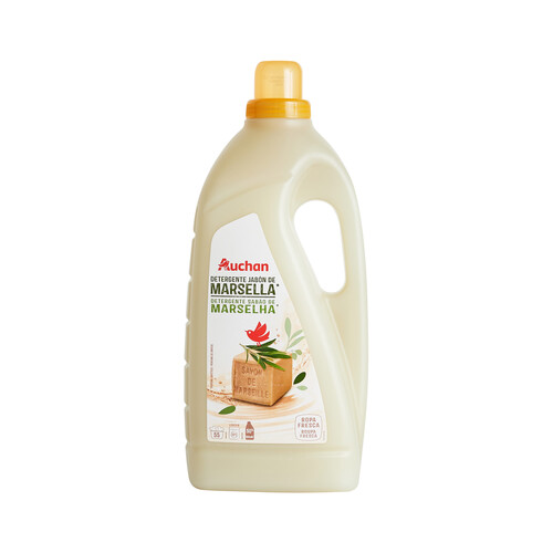 PRODUCTO ALCAMPO Detergente líquido Jabón de Marsella 55 lav. 2,97 l.