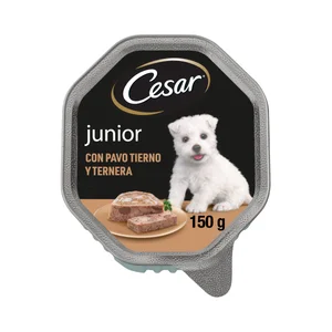CESAR Comida para perros pavo y ternera junior 150 g.