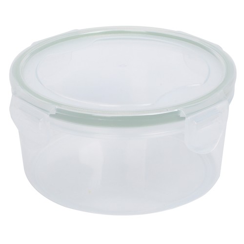 Recipiente hermético de plástico redondo 0,6L., ACTUEL.