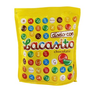 Imagen de LACASITOS Grageas de colores con chocolate 190 g.