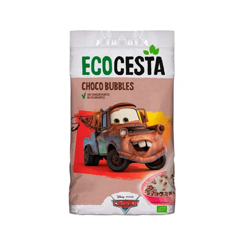 ECOCESTA Choco bubbles (cereales de chocolate) ecológicos 375 g.