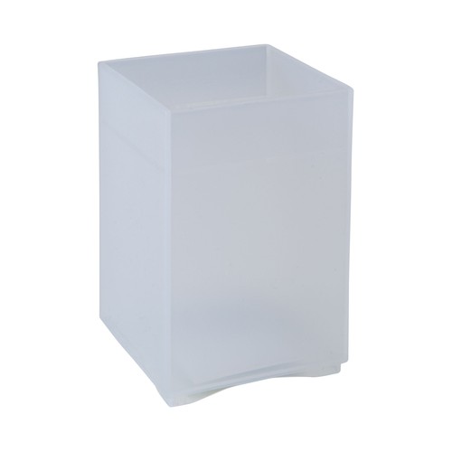 Portalapices Transparente. 7.5X7.5X10.3Cm ALCAMPO