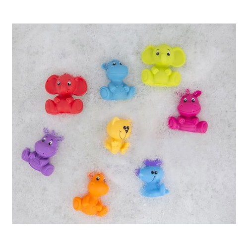 Set de 8 animales selva baño.
