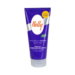 NELLY Mascarilla capilar violeta especial cabellos blancos 150 ml.