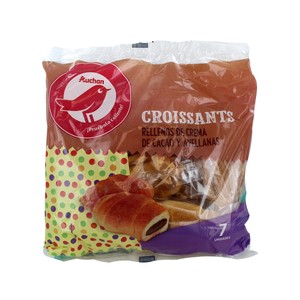 Imagen de PRODUCTO ALCAMPO Croissants rellenos de crema de cacao y avellanas 315 g.