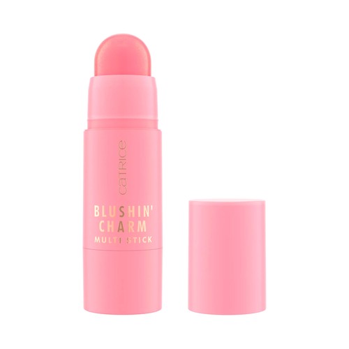 CATRICE Blushin´charm tono 040 Sparkle lover Stick en crema cremoso y ligero tono rosa claro shimmer dorado.