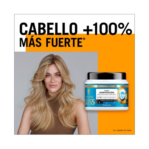GLISS Aqua revive de Schwarzkopf Mascarilla capilar para una sensación de hidratación profunda 400 ml.