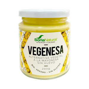 Imagen de SORIA NATURAL Vegenesa (alternativa natural a la mayonesa, sin huevo) ecológica frasco 200 g.