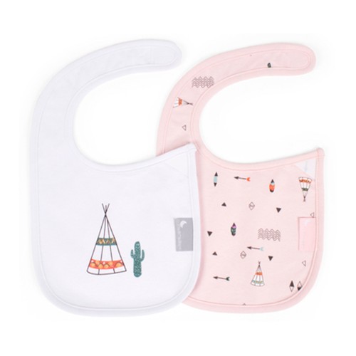 Pack de 2 baberos estampados, MORA.