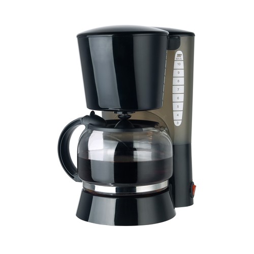 Cafetera de goteo COMELEC CG4003, 10-12 tazas, Interruptor luminoso, depósito graduado.
