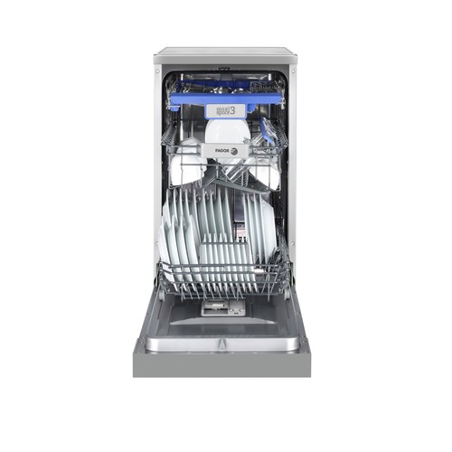 Lavavajillas FAGOR  4LVF-436ADX INOX,  capacidad: 10 servicios, Clasificación energética: B, H: 84,5cm, A: 44,8cm, F: 60cm.