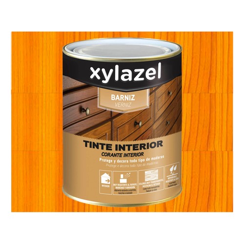 Barniz tinte interior, pino oregon XYLAZEL, 750ml.