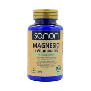 SANON Magnesio y vitamina B6 (Complemento alimenticio) 180 comrpimidos.