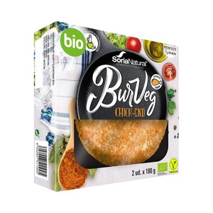 Imagen de SORIA NATURAL Bio Burger vegetal con autentico sabor a pollo 2 x 100 g.