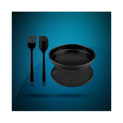 Freidora de aire, 5,5L, 1700W, CECOTEC Cecofry Full InoxBlack 5500 Connected Pack,  WiFI, APP, 8 programas.