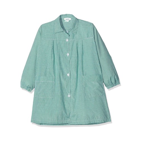 Babi verde de cuadros, talla 6.