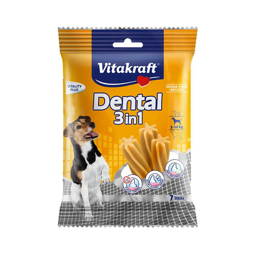 VITAKRAFT Snack dental para perros pequeños (5 a 10 kg) VITAKRAFT 7 uds. 120 g.