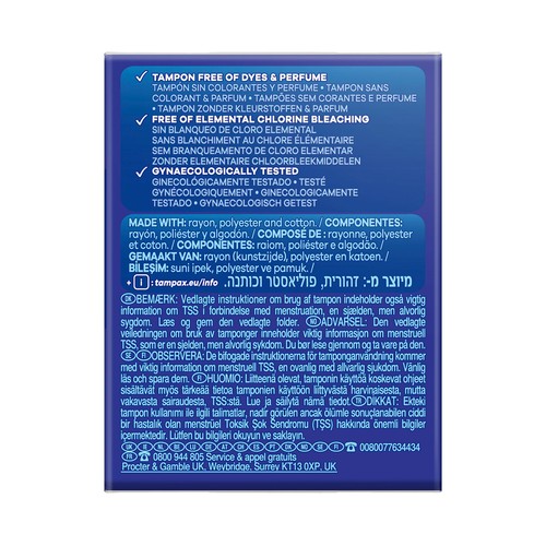 TAMPAX Tampones regular con aplicador TAMPAX Compak 22 uds