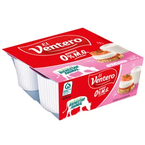 EL VENTERO Queso fresco con proteínas 4X62,5g 0%