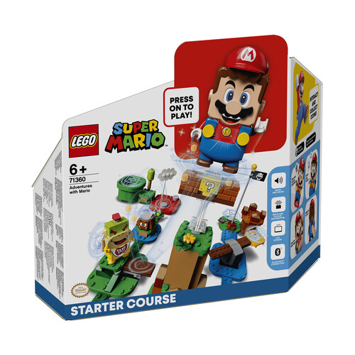 Juego de construcción Pack Inicial: Aventuras con Mario con 231 piezas, LEGO Super Mario 71360.