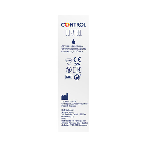 CONTROL Ultrafeel Preservativos lubricados ultra finos con un ajuste perfecto 10 uds.