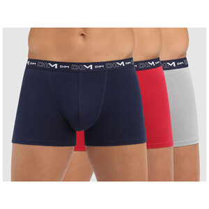 Lote de 3 calzoncillos bóxer de algodón para hombre DIM Coton Stretch, talla M.