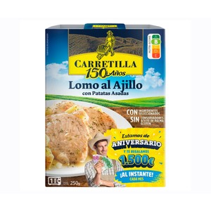 Imagen de CARRETILLA Lomo al ajillo con patatas asadas 250 g.