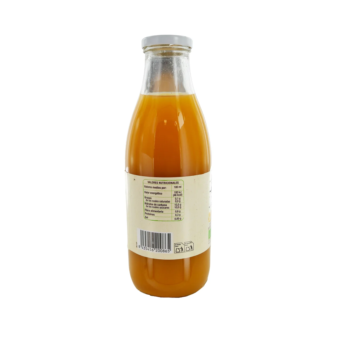 PRODUCTO ALCAMPO Bio Zumo de melocotón procedente de agricultura ecológica bote 1 l.