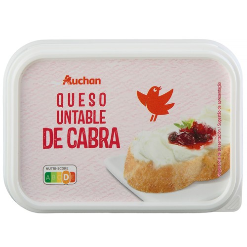 Crema de queso de cabra para untar PRODUCTO ALCAMPO 200 g.