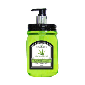 Imagen de BECASAN Jabón de manos con extractos naturales de aloe vera y orquidea BECASAN Nature 500 ml.
