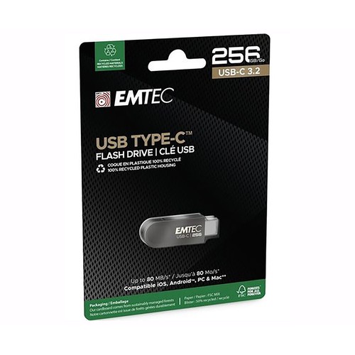 Memoria 256GB EMTEC Unidad flash, usb 3.2