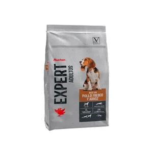 PRODUCTO ALCAMPO Alimento de perro seco de pollo y arroz expert 3 kg.