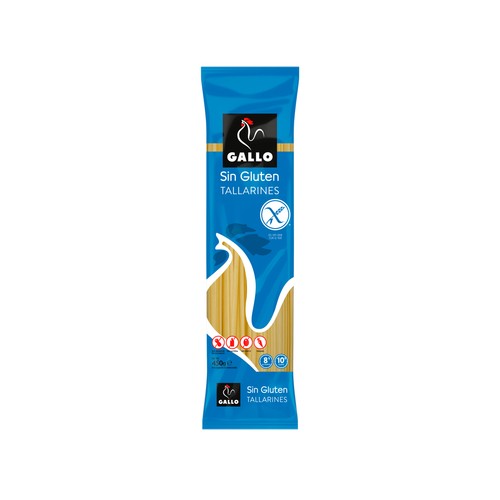 Pasta tallarines sin gluten GALLO, 450 g.