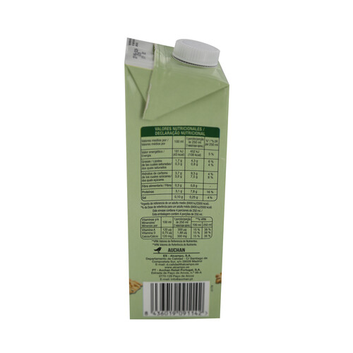 PRODUCTO ALCAMPO Bebida de soja sin gluten y enriquecida con calcio y vitaminas A y D PRODUCTO ALCAMPO 1 l.