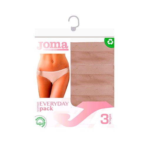 Lote 3 bragas mujer JOMA, talla M.
