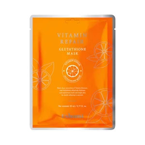 ESHUMI Mascarilla facial reparadora y nutritiva con vitaminas y glutathione.