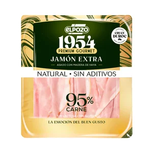 EL POZO 1954 Premium gourmet Jamón extra asado con madera de haya, cortado en lonchas 130 g.