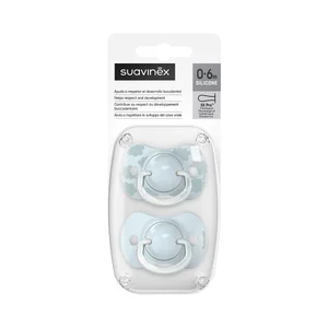 SUAVINEX Chupete fisiológico con tetina anatómica SX Pro (más plana y flexible), de 0 a 6 meses 2 uds.
